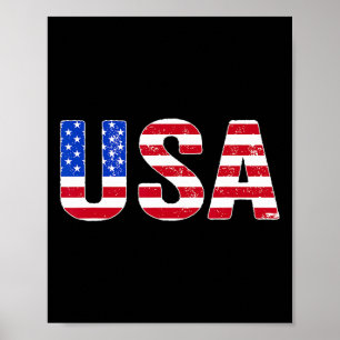 Poster U.A. Camisa Patriótica Americana Bandeira Men Mulh