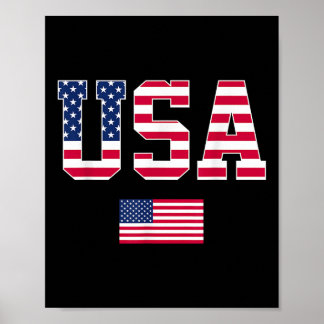 Poster U.A. Camisa Patriótica Americana Bandeira Men Mulh