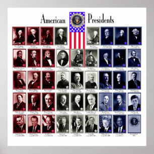 PÔSTER U.S.A. PRESIDENTES BRANCO C/566