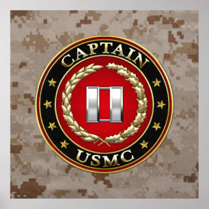 Poster U.S. Fuzileiros navais: Captain (capitão) do USMC