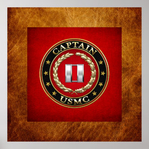 Poster U.S. Fuzileiros navais: Captain (capitão) do USMC