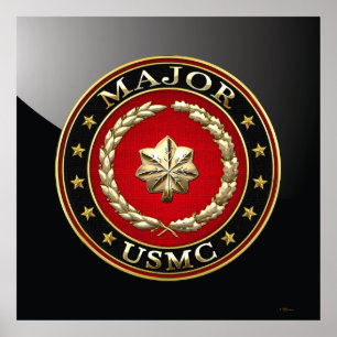 Pôster U.S. Fuzileiros navais: Major (major) do USMC [3D]