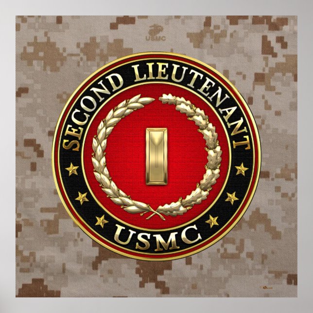 Pôster U.S. Marines: Second Lieutenant (USMC 2ndLt) [3D] (Frente)