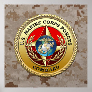 Pôster U.S. O Corpo do Marines força o comando