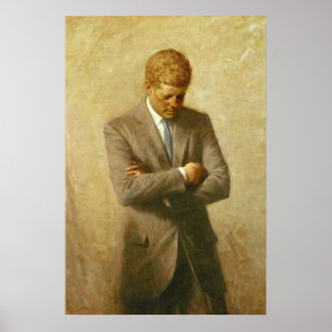 Pôster U.S. Presidente John F. Kennedy por Aaron Shikler