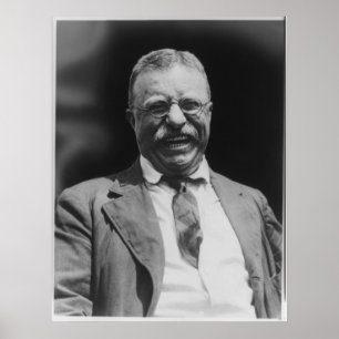 Pôster U.S. Riso do presidente Theodore Teddy Roosevelt