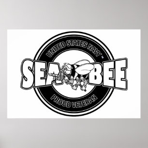 Poster U.S. Seabee do marinho