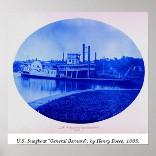 Pôster U.S. Snagboat "general Barnard" 1885