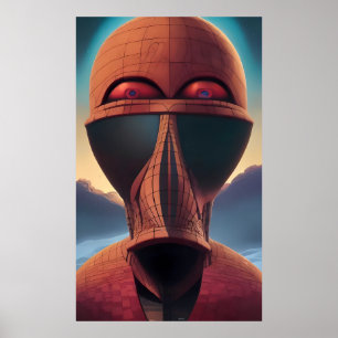 Poster Uau Ken Gage Psychedelic Sci-Fi