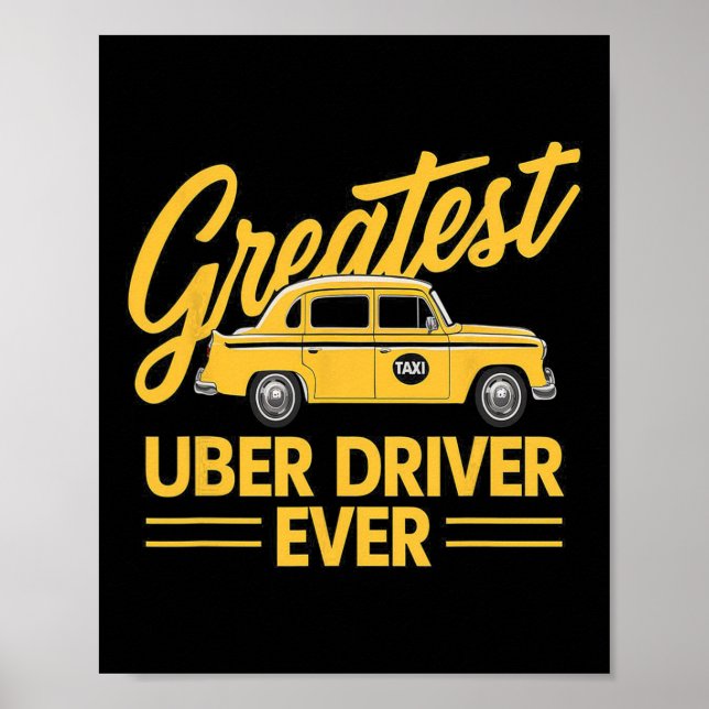Poster Uber Driver Uber Engraçado no Driver Uber 4 (Frente)