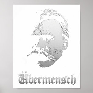 Poster Übermensch – Friedrich Nietzsche Melhor Filósofo A