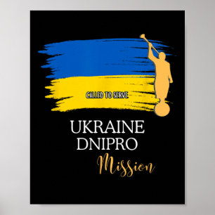 Poster Ucrânia Dnipro Mórmon Lds Missão Missionário