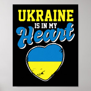 Poster Ucrânia Está No Meu Coração Orgulhoso Viajante Ucr
