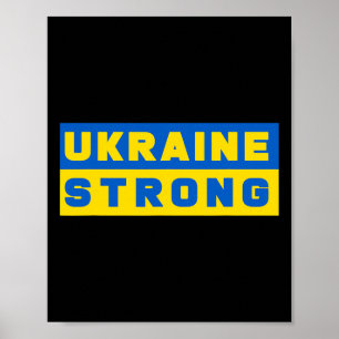 Poster Ucrânia Forte Apoio à Ucrânia 
