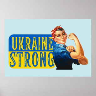 Poster Ucrânia Forte Rosie the Riveter
