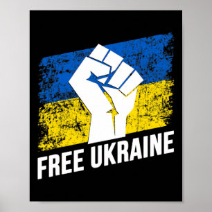 Poster Ucrânia Livre Amante Ucraniano Bandeira Da Ucrânia