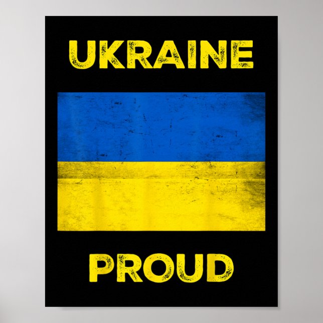 Poster Ucrânia Orgulhosa (Frente)