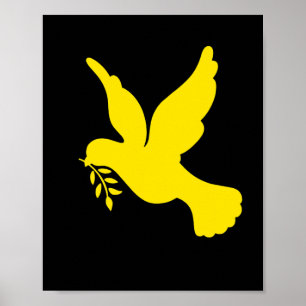 Poster Ucrânia Paz Pombo Reze Pela Bandeira Da Ucrânia Uc