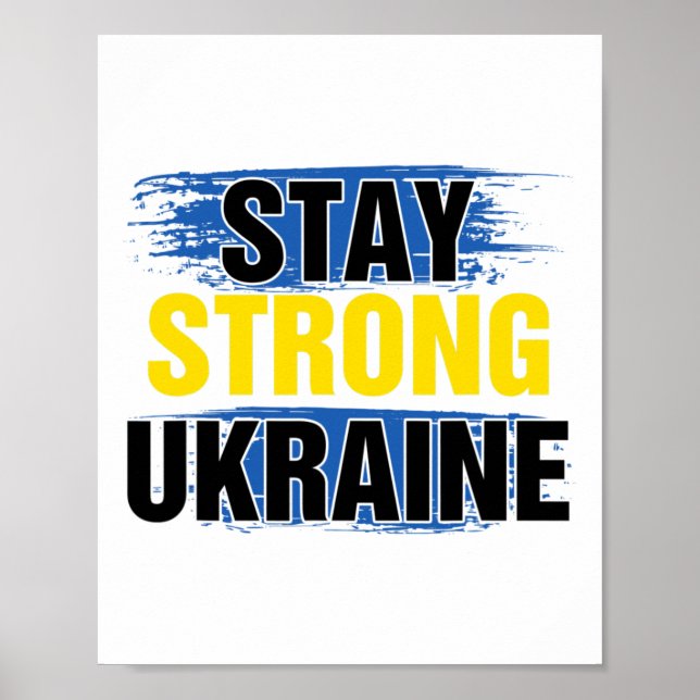 Poster Ucrânia, Permaneça Forte  (Frente)