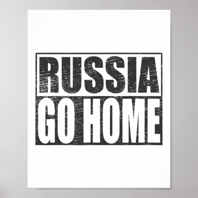 Poster Ucrânia se mantém poderosa contra agressão russa (Frente)