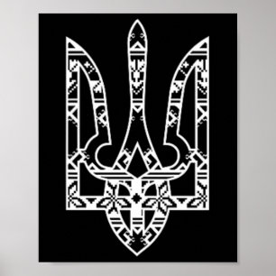Poster Ucrânia Ucraniano Kiew Trysub Bandeira 19