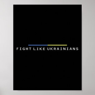 Poster Ucraniano Zelensky Ucrânia Exército Verde Lutar Co