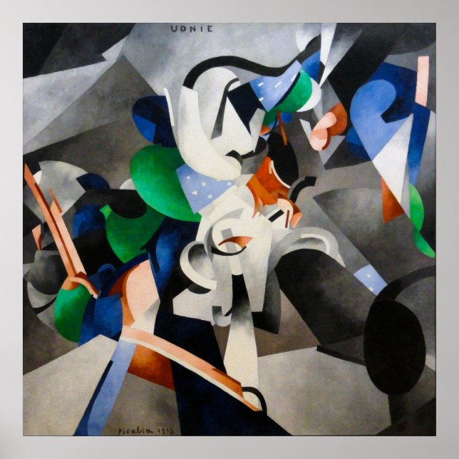 Poster Udnie por Francis Picabia (Frente)