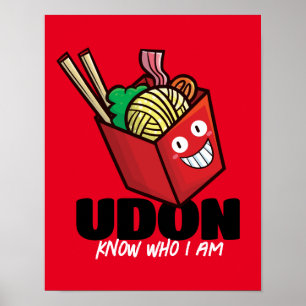 Poster Udon personalizável sabe quem eu sou