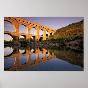 Pôster UE, França, Provença, Gard, Pont du Gard. 2