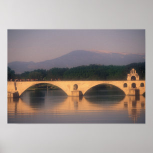 Pôster UE, França, Provença, Vaucluse, Avignon. Ponto