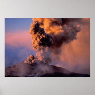 Poster UE, Itália, Sicília, cume do vulcão Etna