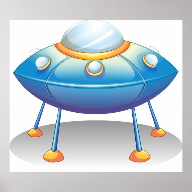 Poster UFO de Saucer Voador (Frente)