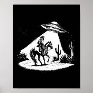 Poster Ufo Howdy Alienígena Cowboy Halloween Costume Ufo 