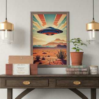 Poster Ufo no Deserto