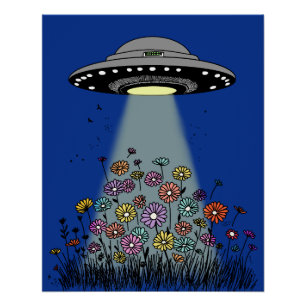 Pôster UFO Sentindo Flores