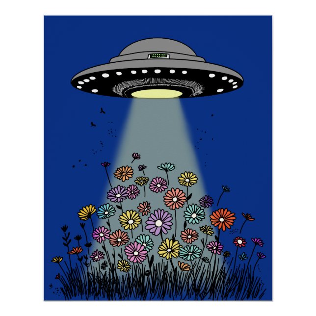 Pôster UFO Sentindo Flores (Frente)