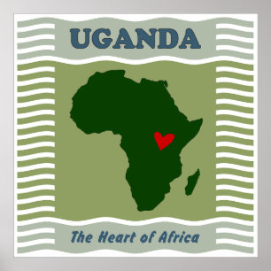 Poster Uganda, o coração da África, uma expressão de amor