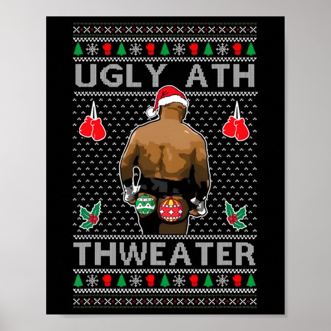 Poster Ugly Ath Sweater Merry Christmas  (Frente)