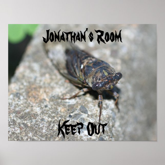 Poster Ugly Bug Kids Room Personalized Wall Door  (Frente)