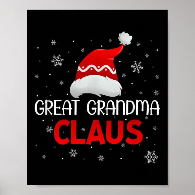 Poster Ugly Sweater Christmas Matching Costume Great Gran (Frente)