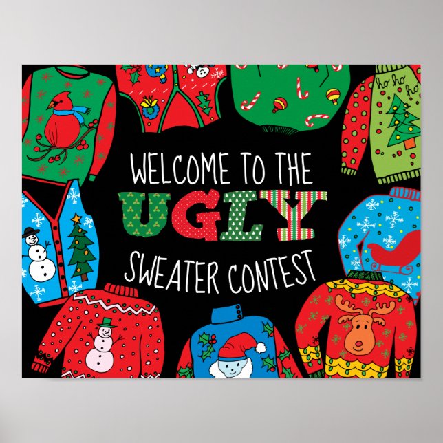 Poster Ugly Sweater, sinal de boas-vindas (Frente)
