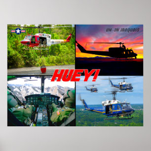 POSTER UH-1N IROQUIS "HUEY"