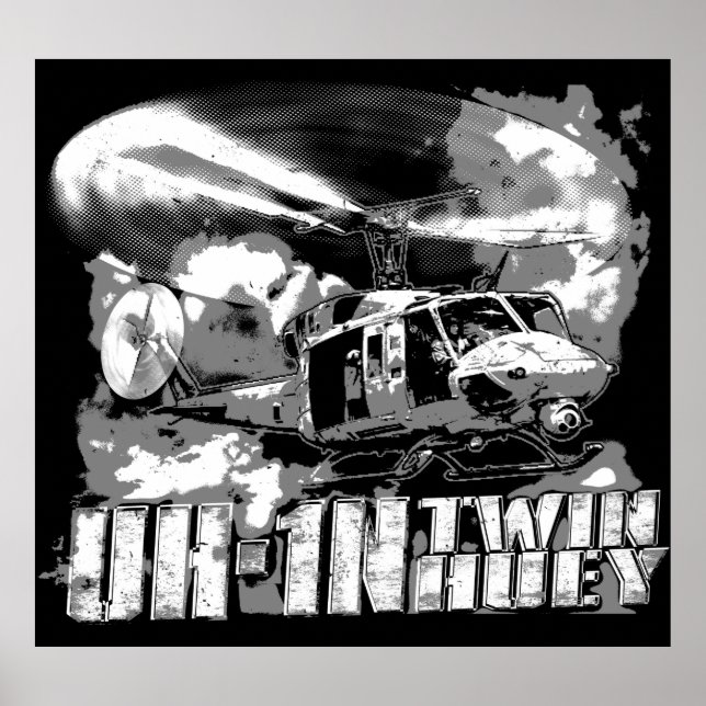 Poster UH-1N Twin Huey (Frente)