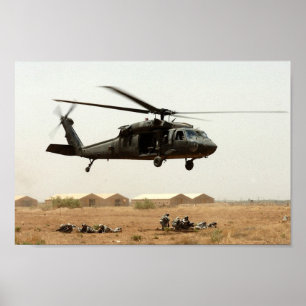 Poster UH-60 Helicóptero Black Hawk