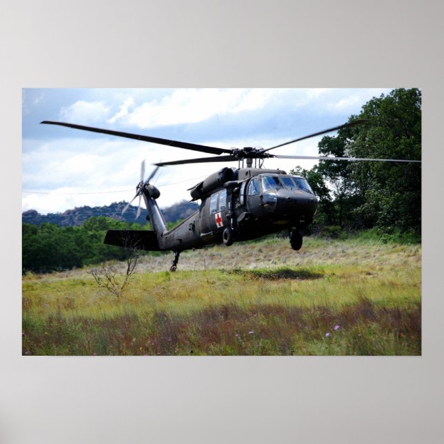 Poster UH-60 Helicóptero Black Hawk (Frente)