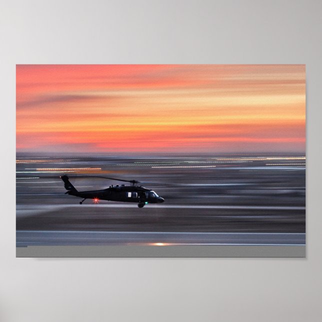 Poster UH-60 Helicóptero Black Hawk (Frente)