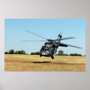 Poster UH-60A Helicóptero Black Hawk