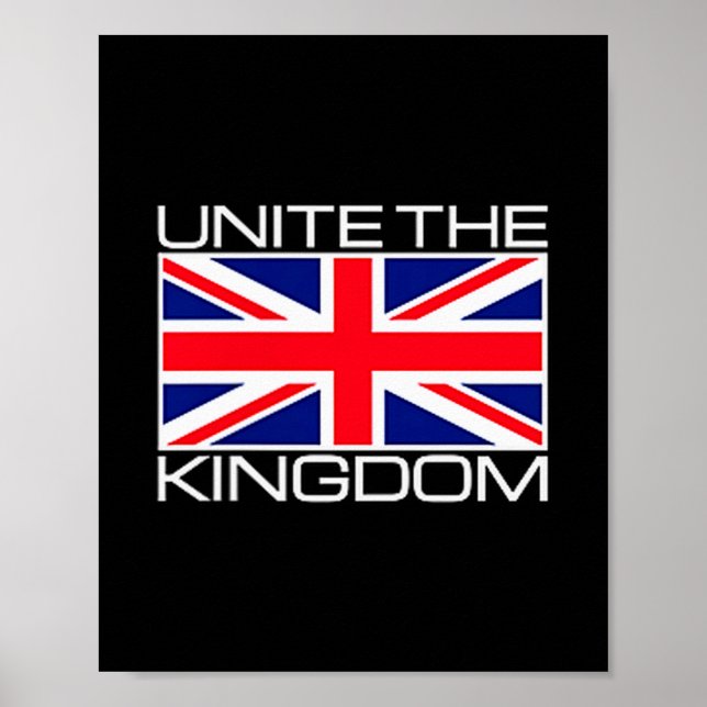 Poster Uk British Union Jack Flag Unite The Kingdom  (Frente)