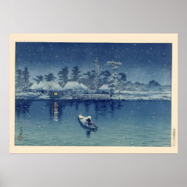 Poster Ukiyo e Pescador