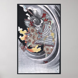 Poster Ukiyo-e Yokai Ghost japonês por Yoshitoshi